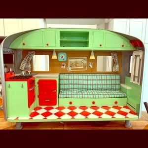 AG Airstream Camper /Camp Fireplace/Ice Cream Cart